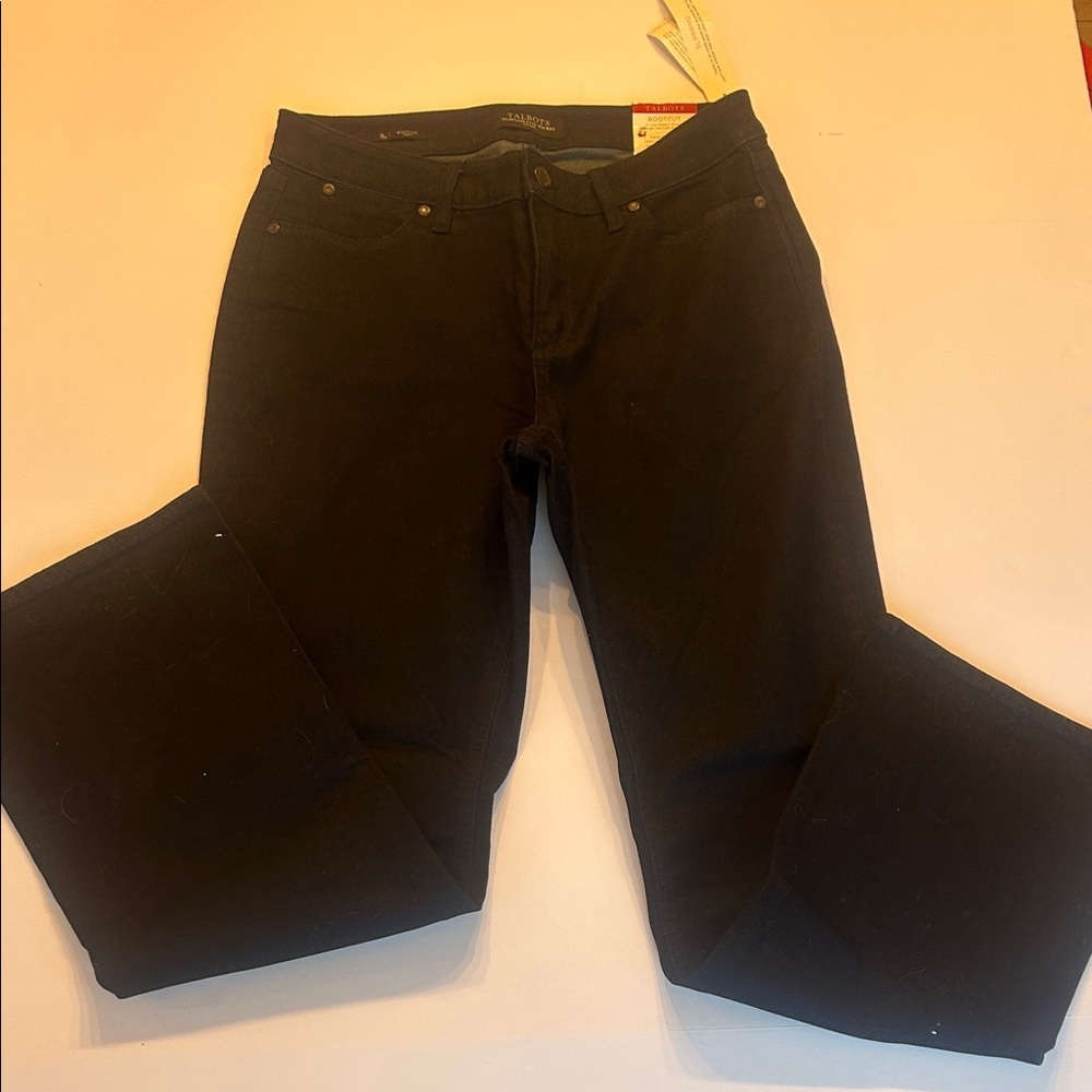 Talbots dark blue denim Boot Cut Jeans